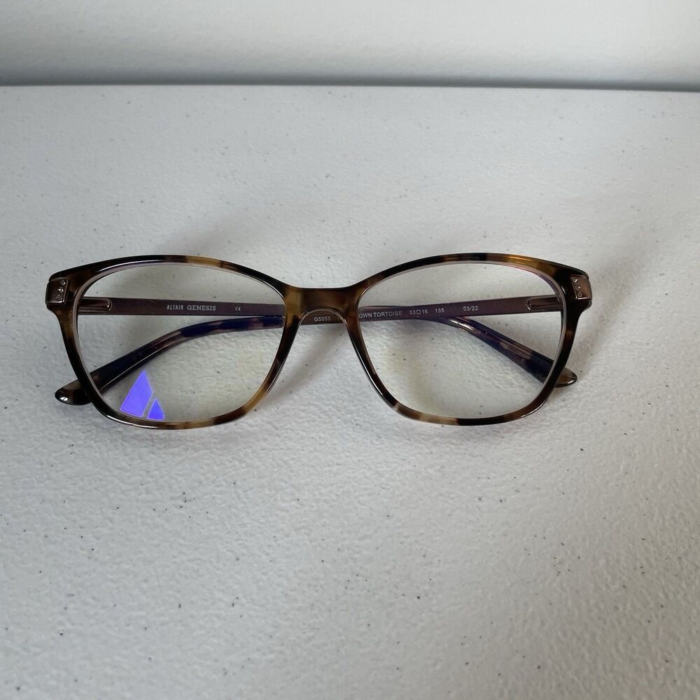 Genesis Eyewear By Altair Brown Tortoise Prescription Glasses Frames G5055 2022